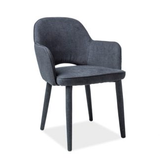 krzesło nowoczesne tapicerowane tkaniną - metalowe nogi - stella