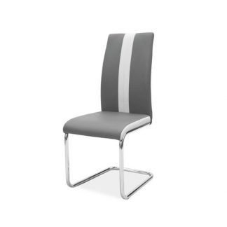 krzesło z metalowymi nogami z ekoskóry - b-200 ii