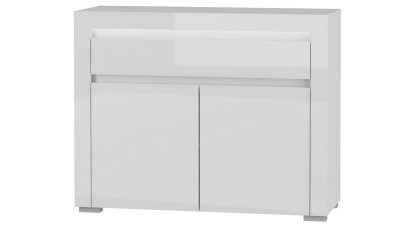 komoda nowoczesna - biały połysk - 106 x 84 cm - alaska 2