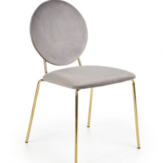 krzesło tapicerowane nowoczesne - metalowe nogi - k363