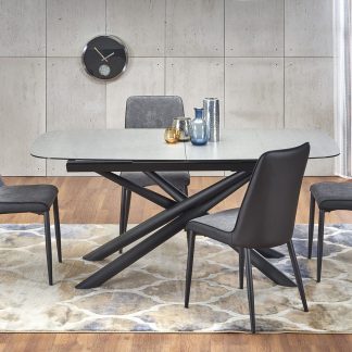 stół nowoczesny prostokątny rozkładany - ciemny popielaty - 180/240 cm - capello