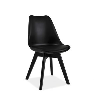 krzesło stylowe z polipropylenu i ekoskóry carmel iii