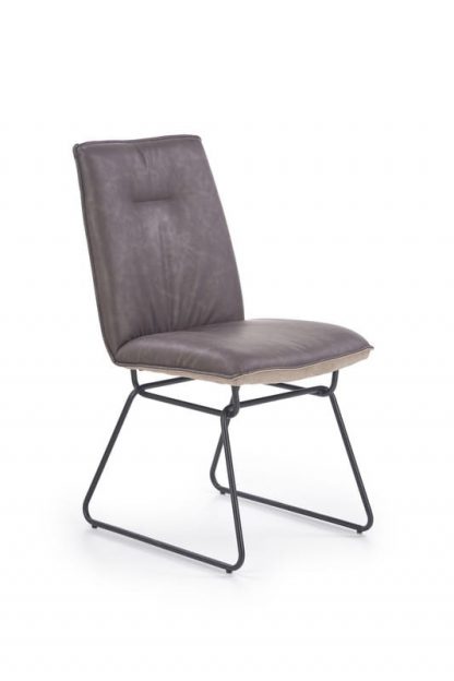 krzesło nowoczesne z ekoskóry - metalowe nogi - k270