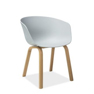krzesło skandynawskie z drewnianymi nogami - soft ii