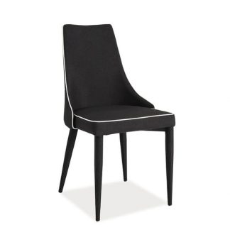 krzesło w stylu klasycznym - tapicerowane tkaniną z metalową podstawą - orena ii