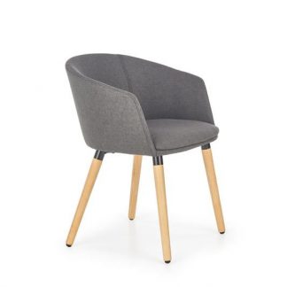 krzesło skandynawskie z metalowymi nogami - tapicerowanre - k2662