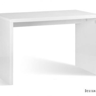 minimalistyczne biurko - wysoki połysk - hvit