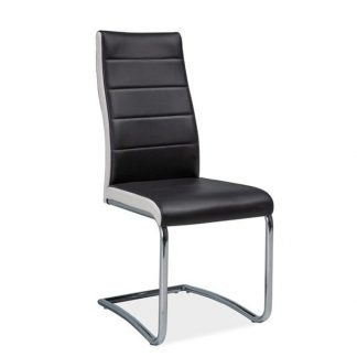 krzesło z metalowymi nogami z ekoskóry - b-353 ii
