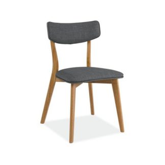 krzesło klasyczne z litego drewna - tapicerowane - karl