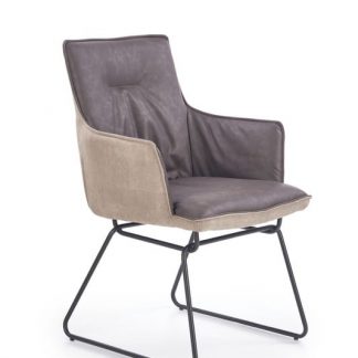 krzesło nowoczesne z ekoskóry - metalowe nogi - k271