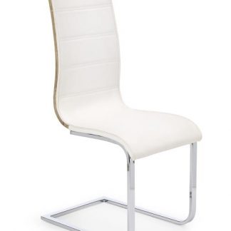 krzesło nowoczesne z ekoskóry - chromowane - k1045