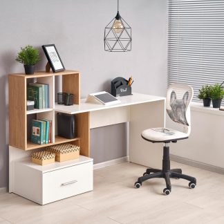 biurko nowoczesne - praktyczna półki - wysuwana szuflada - sorro 2