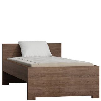 łóżko nowoczesne pojedyncze santana ciemna - 90 cm - victoria v-20