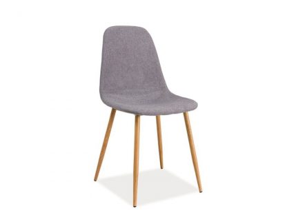 krzesło w stylu skandynawskim - tapicerowane tkaniną - vix iii