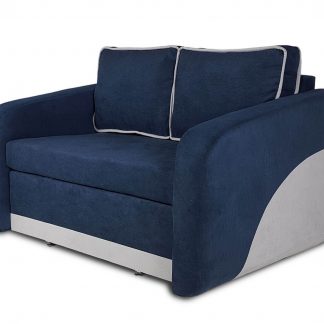 sofa rozkładana niebieska - na wymiar - z pojemnikiem na pościel - libre