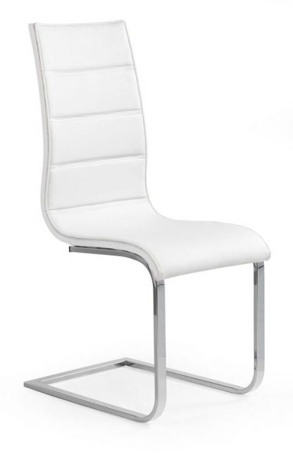 krzesło nowoczesne z ekoskóry - chromowane - k1043