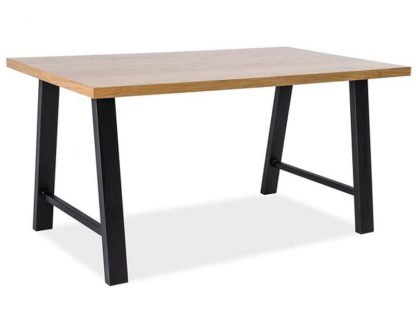 stół klasyczny z metalową podstawą - 180 cm - marco ii