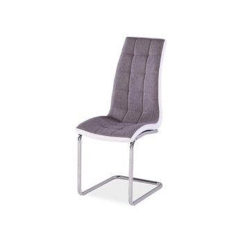 krzesło z metalowymi nogami z ekoskóry - b-103
