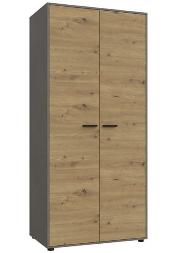 szafa nowoczesna wysoka 2 drzwi - dąb artisan - 200 cm - verona